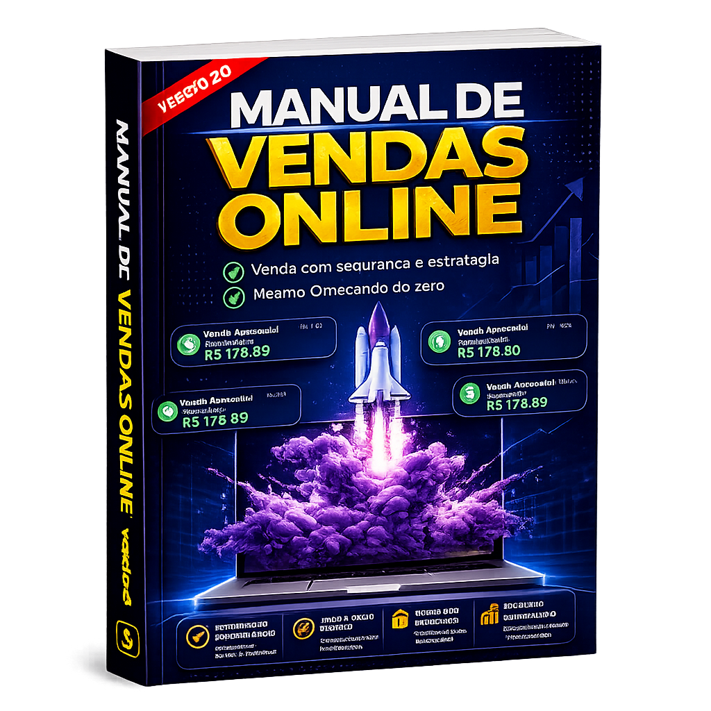 Capa 3D do Manual de Vendas Online