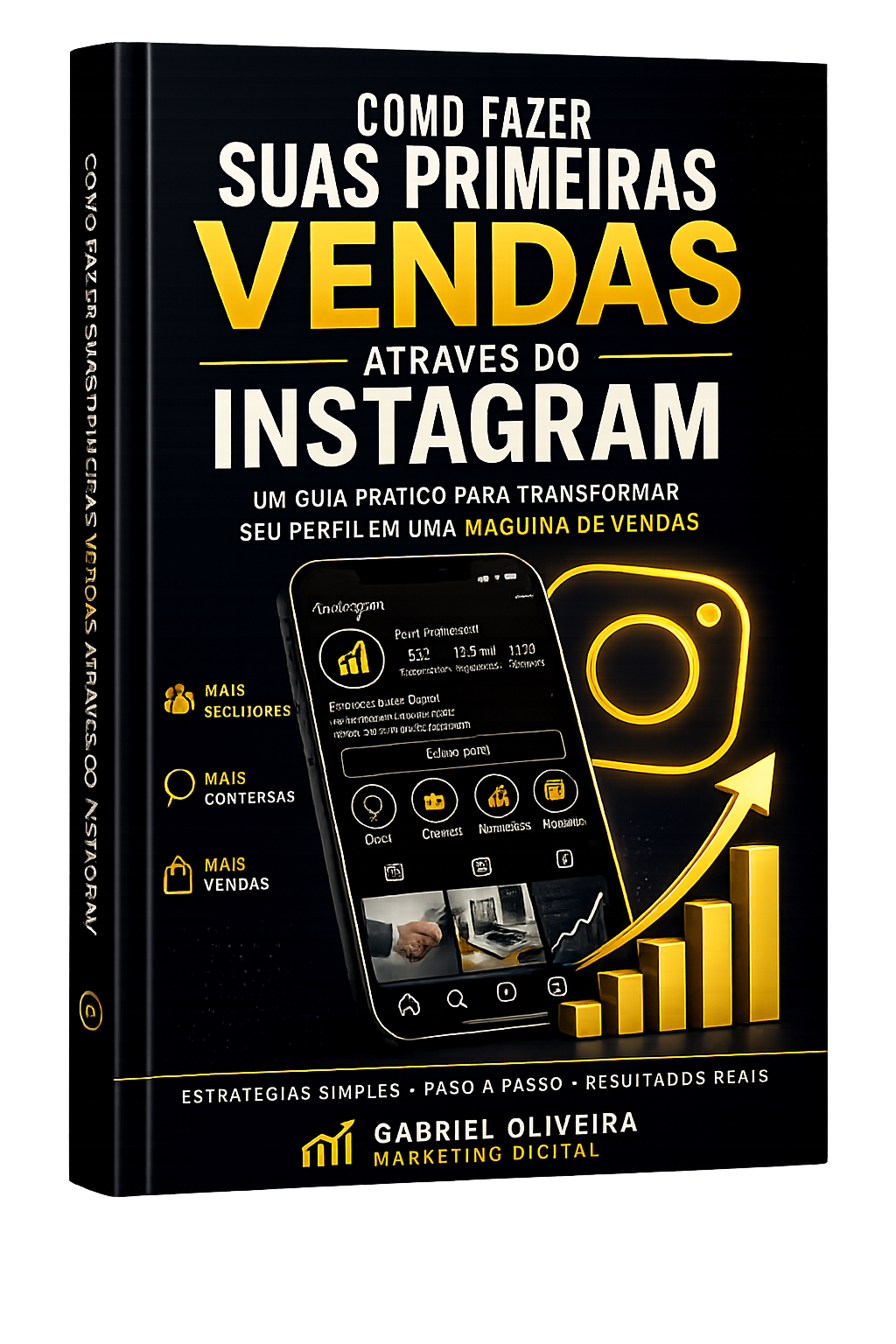 Capa do ebook gratuito Como fazer suas primeiras vendas através do Instagram
